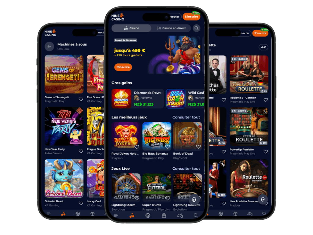 nine casino app