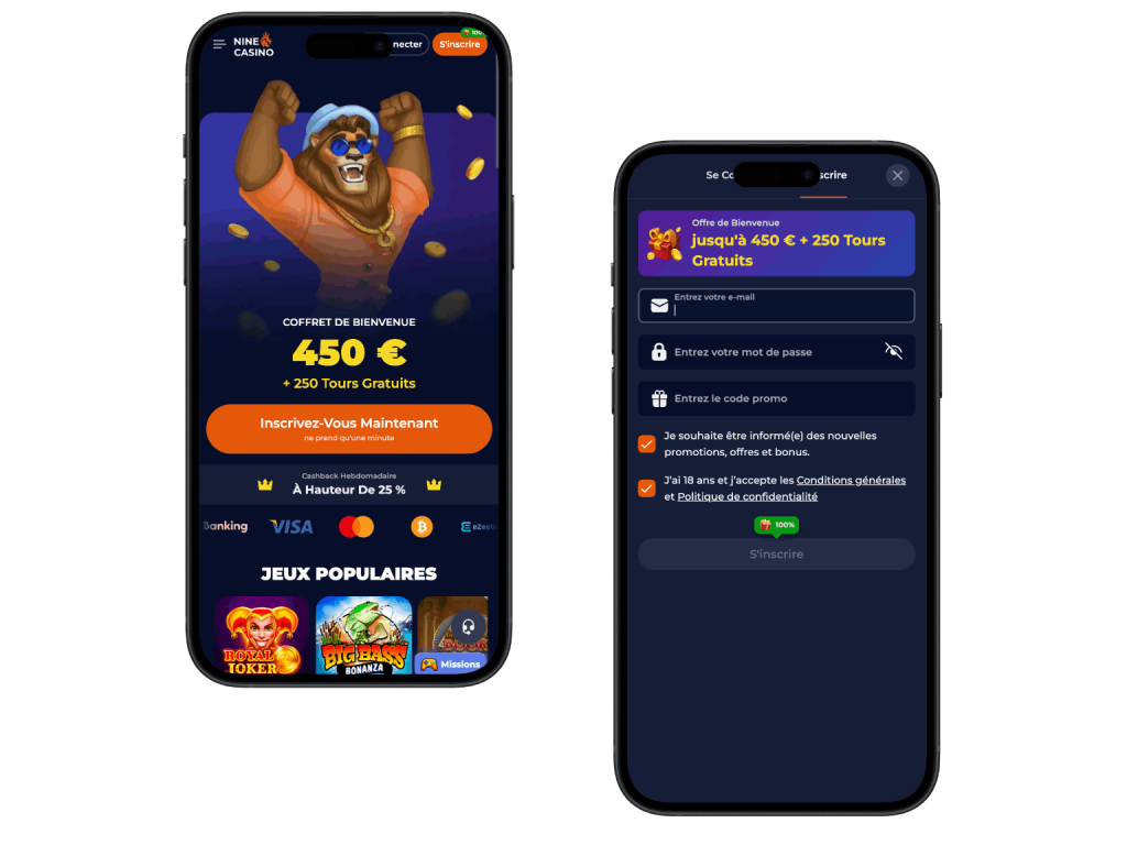 nine casino application